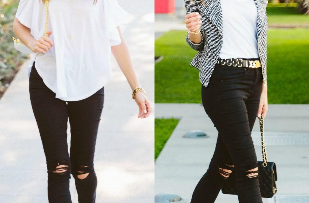 Style Style shows how to dress up jeans and a tee